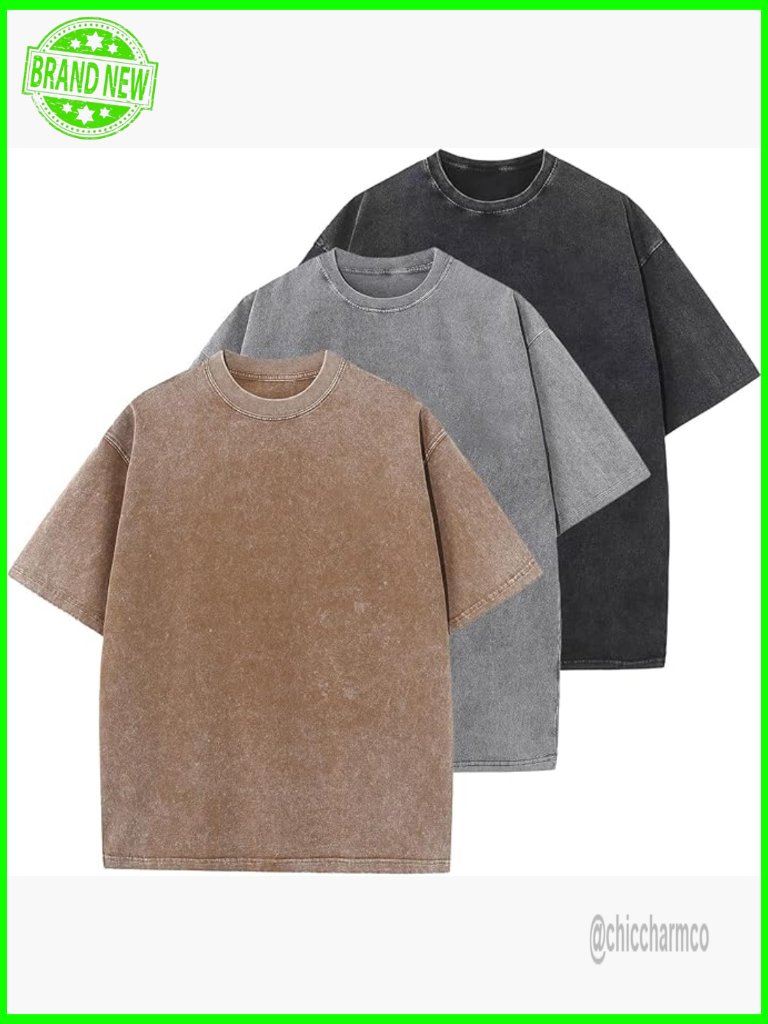 Oversized Cotton T-Shirt Unisex Vintage Style Casual Loose Fit Tee